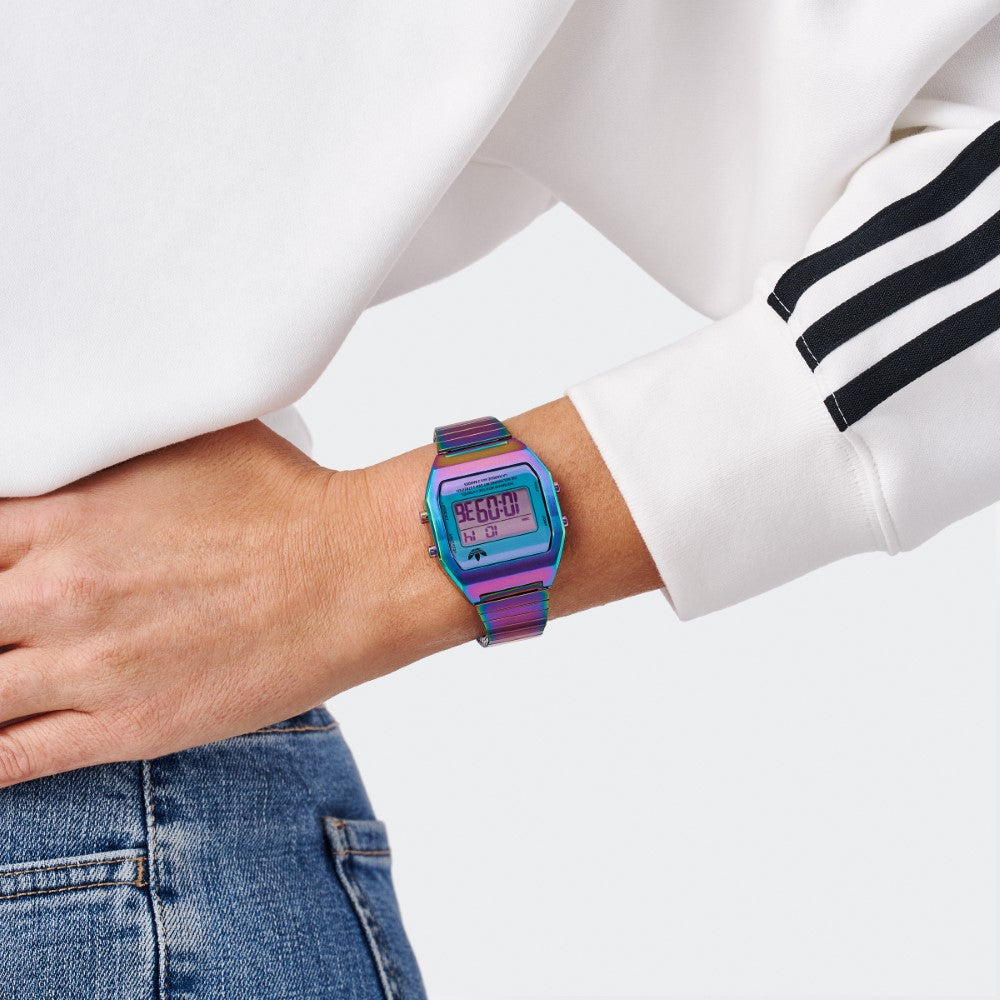 Adidas Watch for Men and Women with Digital Movement and Iridescent Dial - ADS-0137