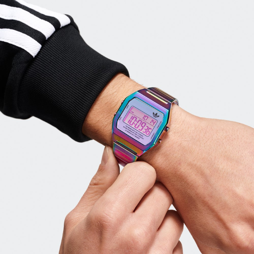 Adidas Watch for Men and Women with Digital Movement and Iridescent Dial - ADS-0137