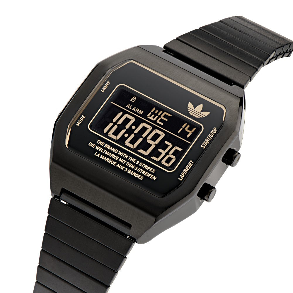 Adidas Watch for Men and Women, Digital Movement, Black Dial - ADS-0138