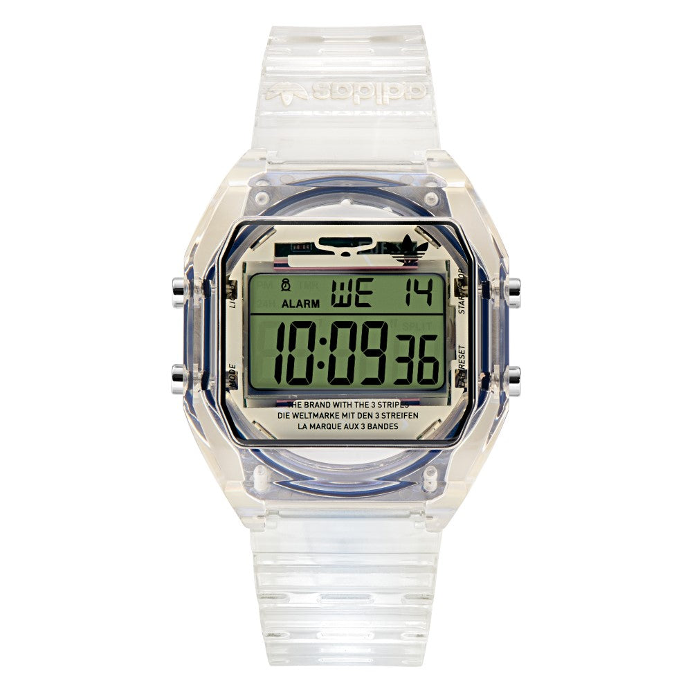 Adidas Watch for Men and Women, Digital Movement, Gray Dial - ADS-0139