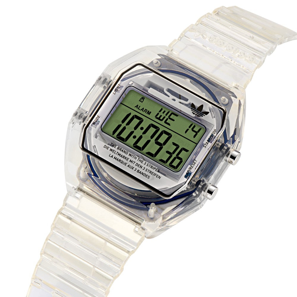 Adidas Watch for Men and Women, Digital Movement, Gray Dial - ADS-0139
