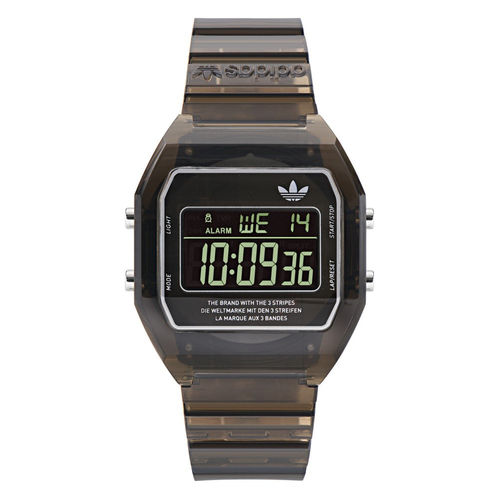Adidas Watch for Men and Women, Digital Movement, Black Dial - ADS-0140