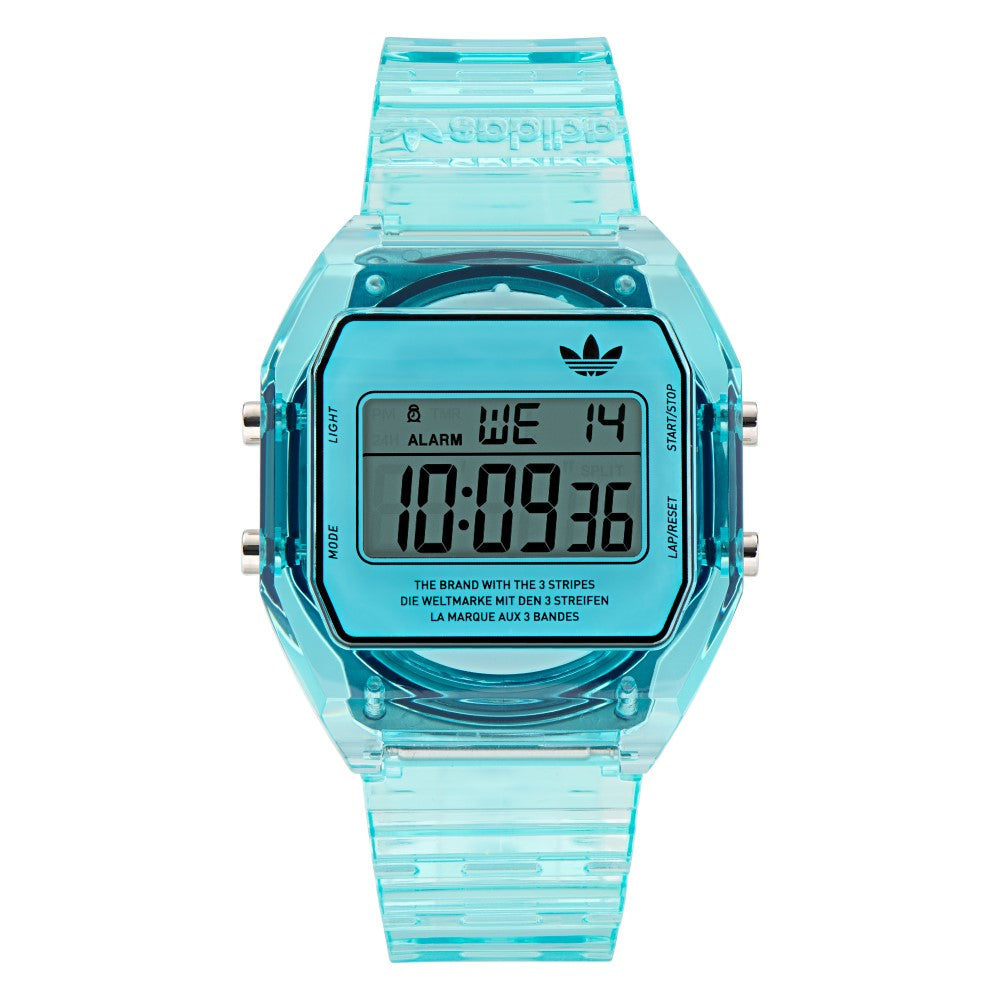 Adidas Watch for Men and Women, Digital Movement, Blue Dial - ADS-0141