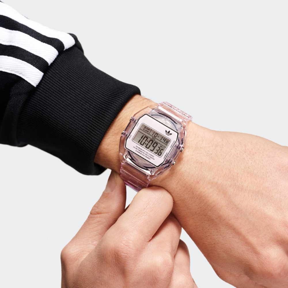 Adidas Watch for Men and Women, Digital Movement, Pink Dial - ADS-0142