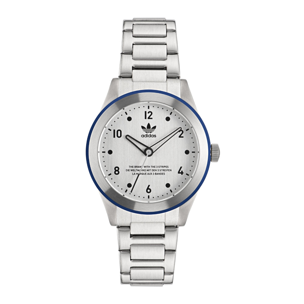 Adidas Watch for Men and Women, Quartz Movement, White Dial - ADS-0109