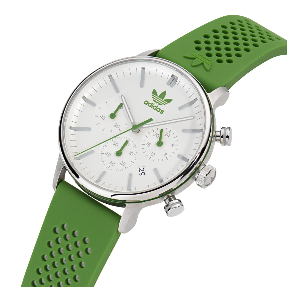 Adidas Watch for Men and Women, Quartz Movement, White Dial - ADS-0112