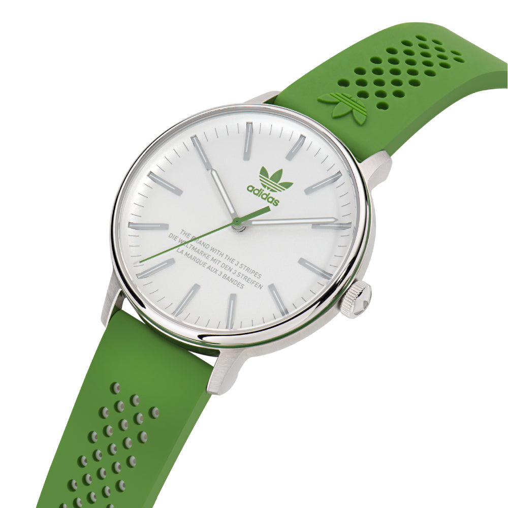 Adidas Watch for Men and Women, Quartz Movement, White Dial - ADS-0113