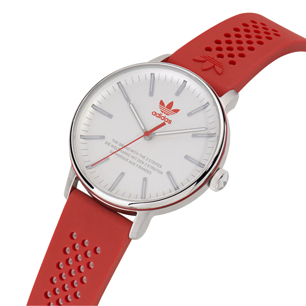 Adidas Watch for Men and Women, Quartz Movement, White Dial - ADS-0114