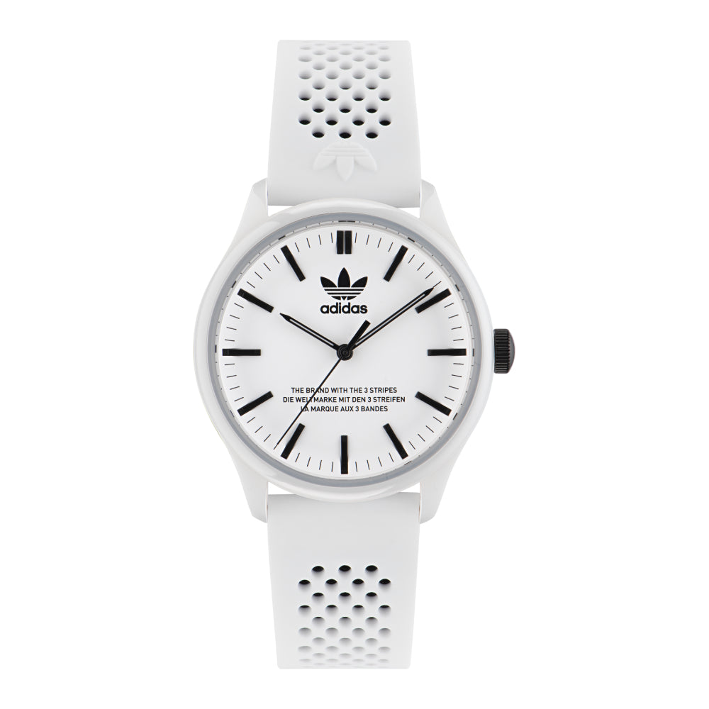 Adidas Watch for Men and Women, Quartz Movement, White Dial - ADS-0117