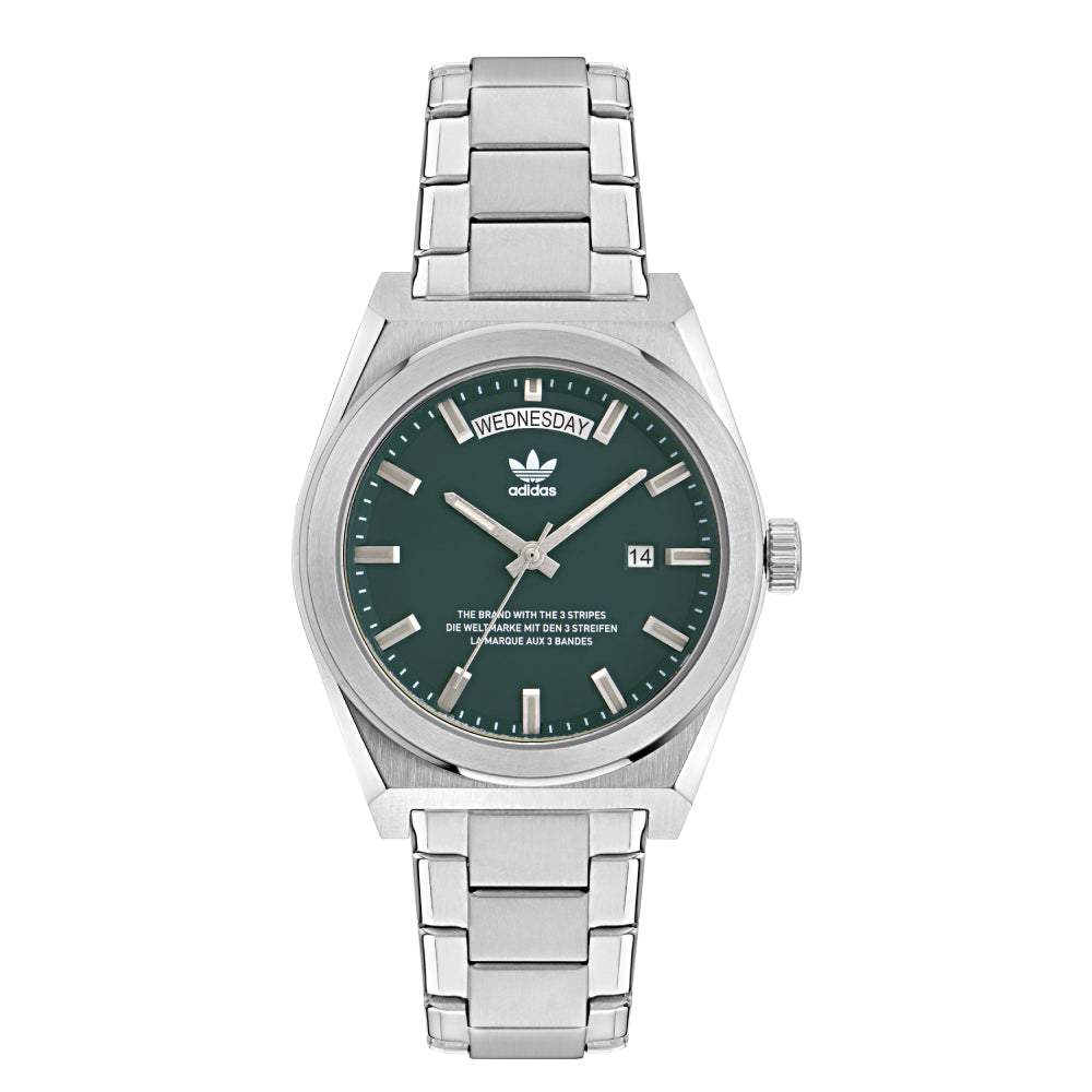 Adidas watch for men and women, quartz movement, green dial - ADS-0123