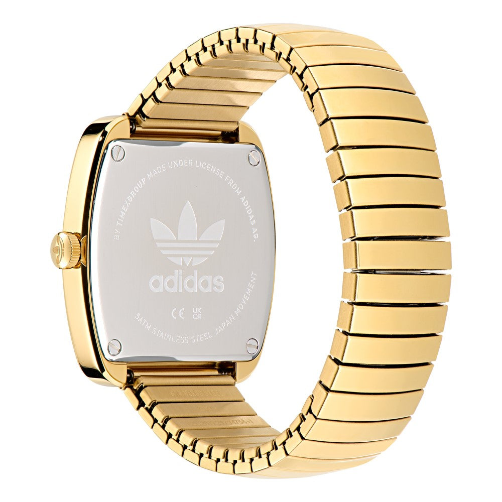 Adidas Watch for Men and Women, Quartz Movement, Gold Dial - ADS-0144