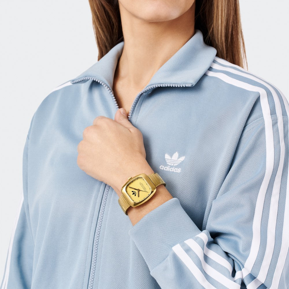 Adidas Watch for Men and Women, Quartz Movement, Gold Dial - ADS-0144
