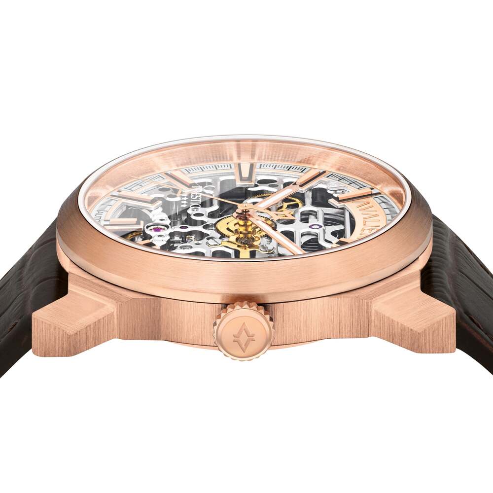 Avalieri Prestige Men's Swiss Automatic White Dial Watch - AP-0123