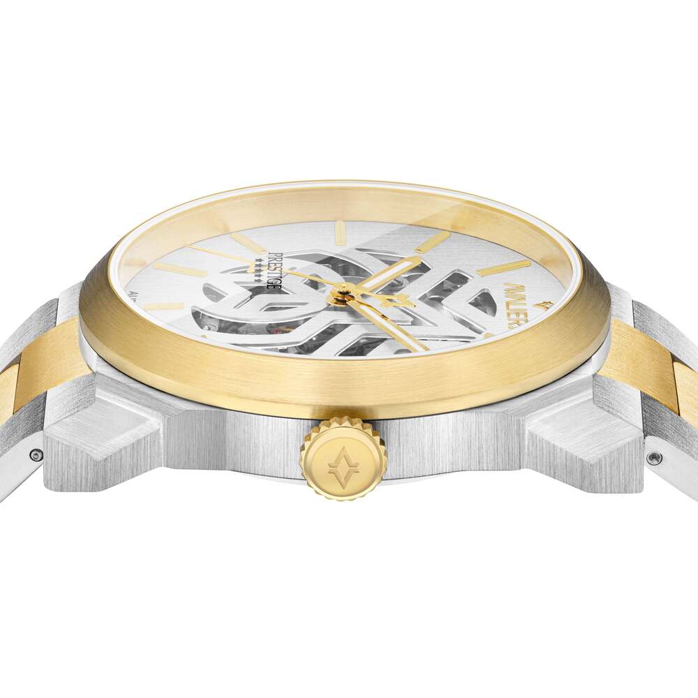Avalieri Prestige Men's Watch, Swiss Automatic Movement, Silver Dial - AP-0125