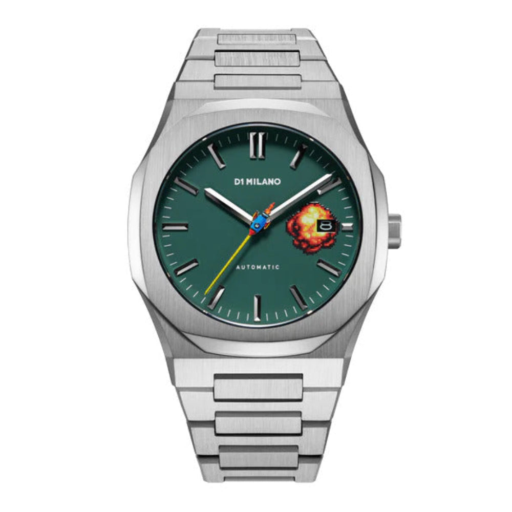 D1 Milano Men's Automatic Movement Green Dial Watch - ML-0276