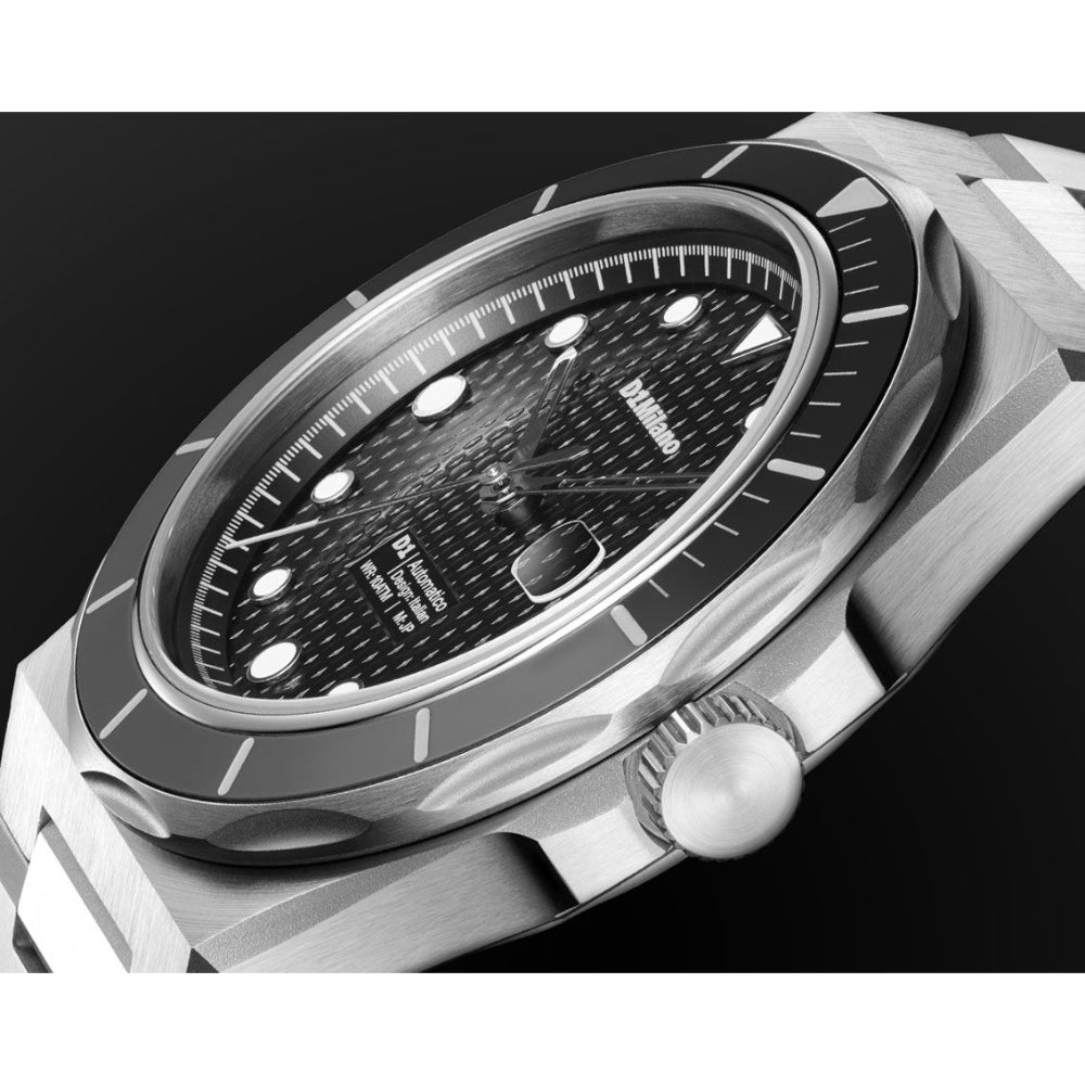 ساعة دي وان ميلانو Dual Black الرجالية أوتوماتيك - ML-0431