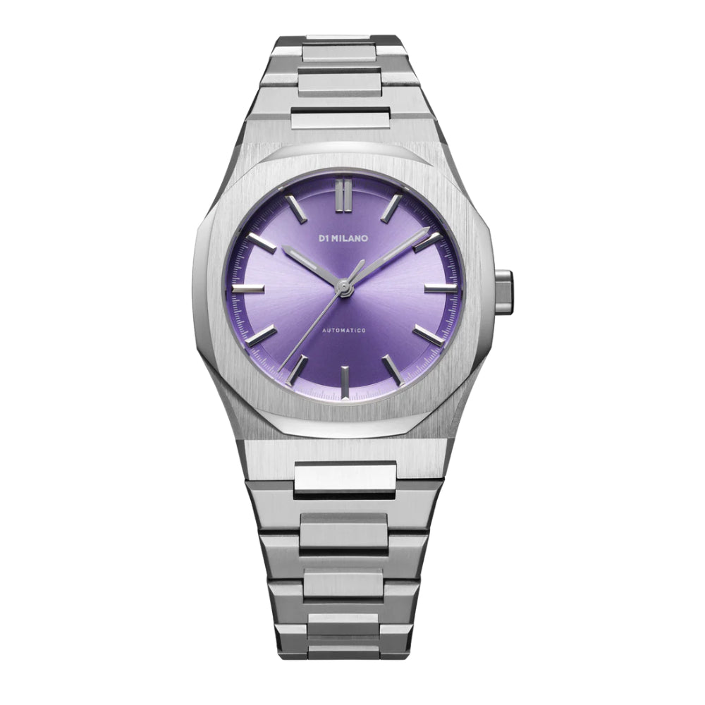 D1 Milano Women's Watch, Automatic Movement, Lilac Dial - ML-0299