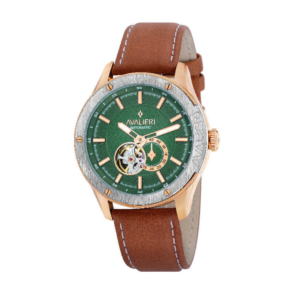 Avalieri Men's Quartz Green Dial Watch - AV-2251B