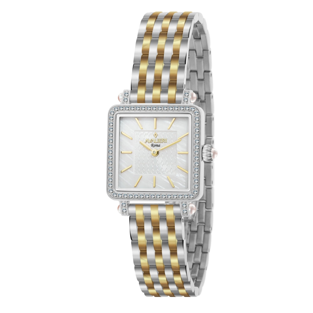 Avalieri Women's Quartz Watch with White Dial - AV-2632B