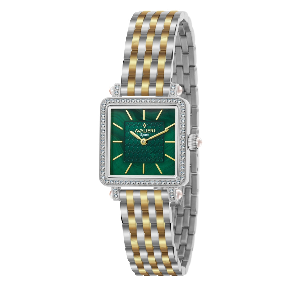 Avalieri Women's Quartz Watch with Green Dial - AV-2633B