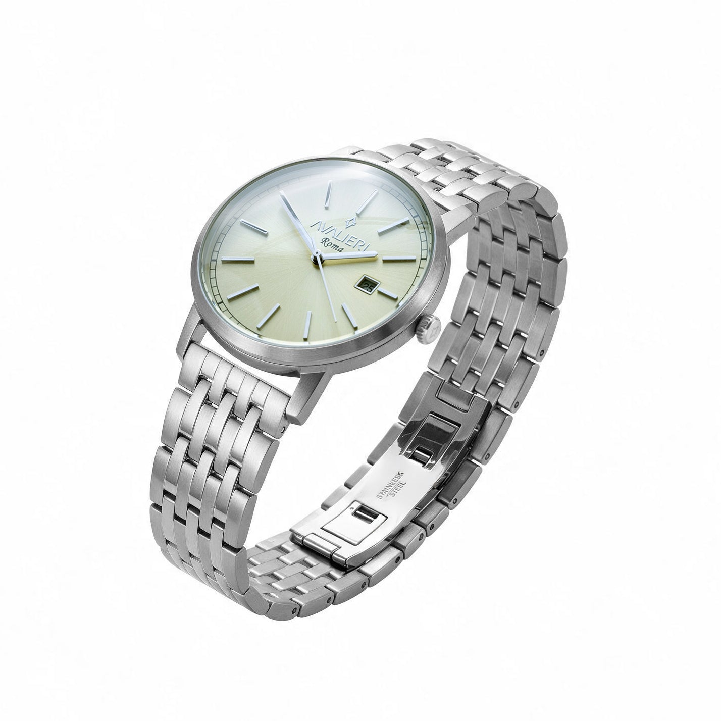 Avaleri Men's Quartz Watch with Silver Dial - AV-2697B
