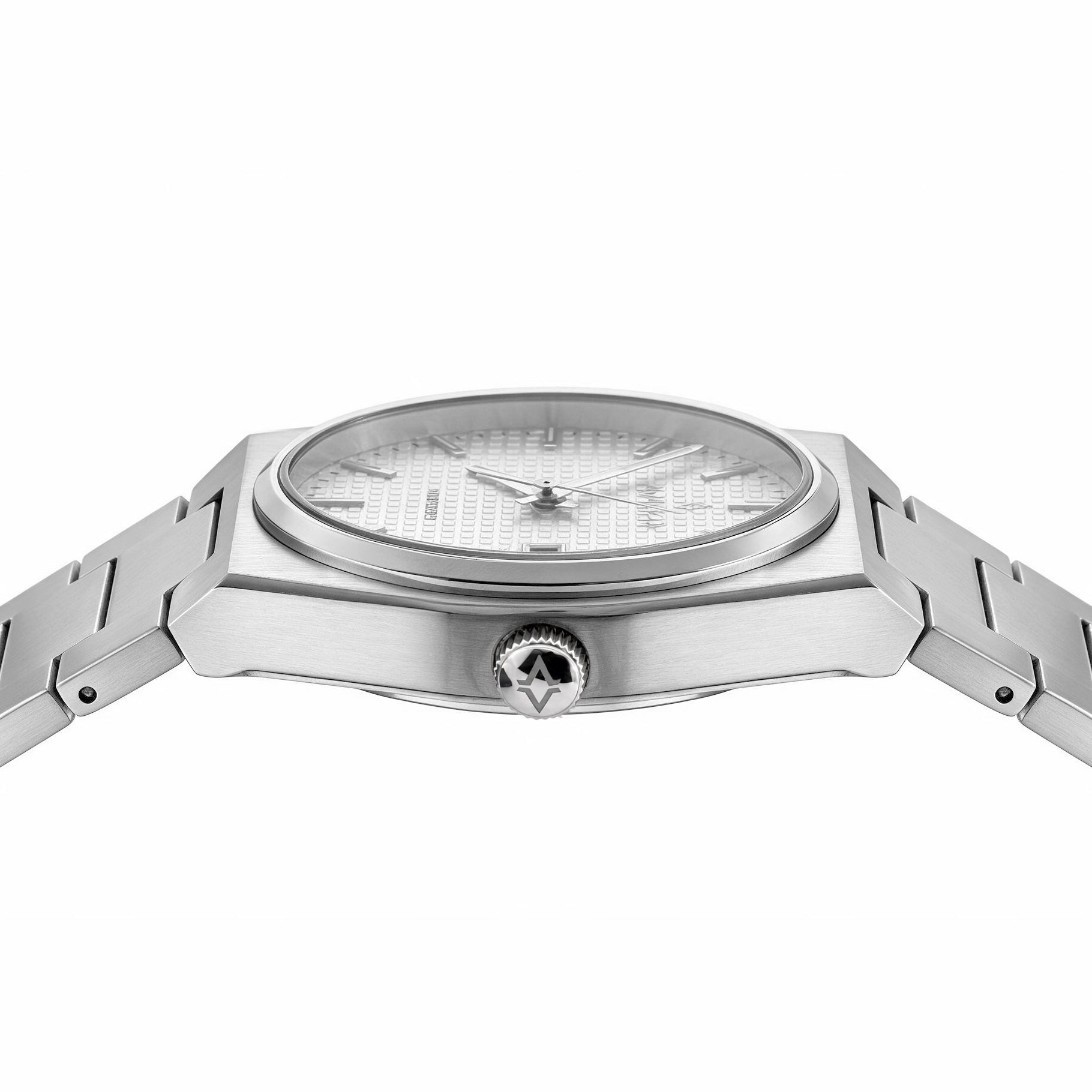 ساعة أفاليري الرجالية كوارتز بمينا فضي - AV-2754D