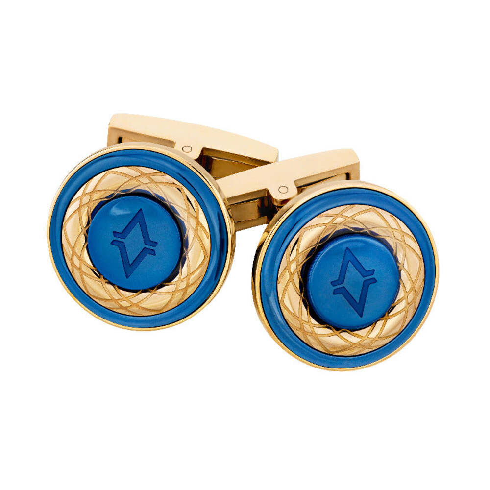 Avalieri gold and blue cufflinks - AVC-0138