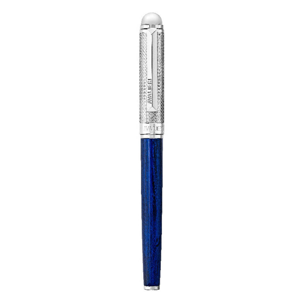 Avalieri Silver and Blue Pen - AVPN-0129