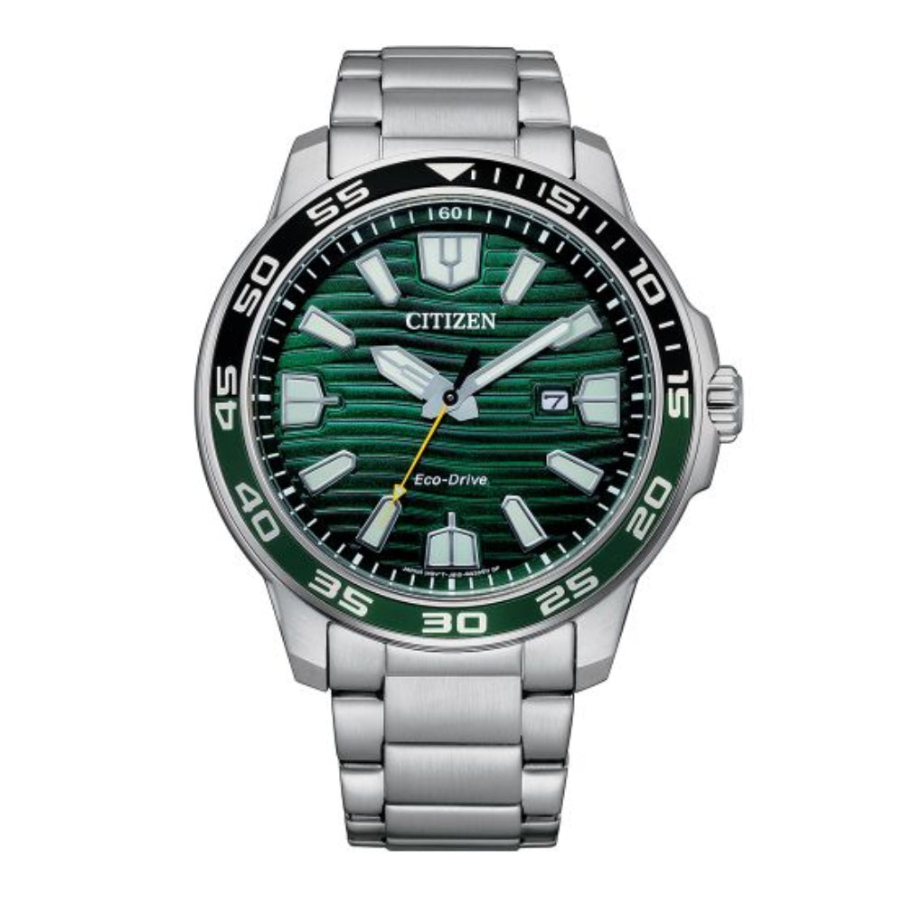 Citizen Men's Watch with Optical Powered Movement and Green Dial - CITC-0011