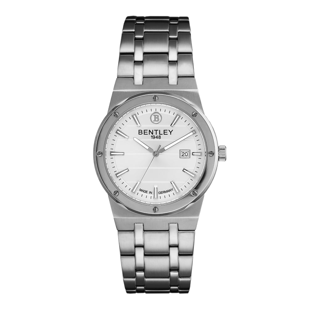 Bentley Men's Quartz Watch, White Dial - BEN-0068