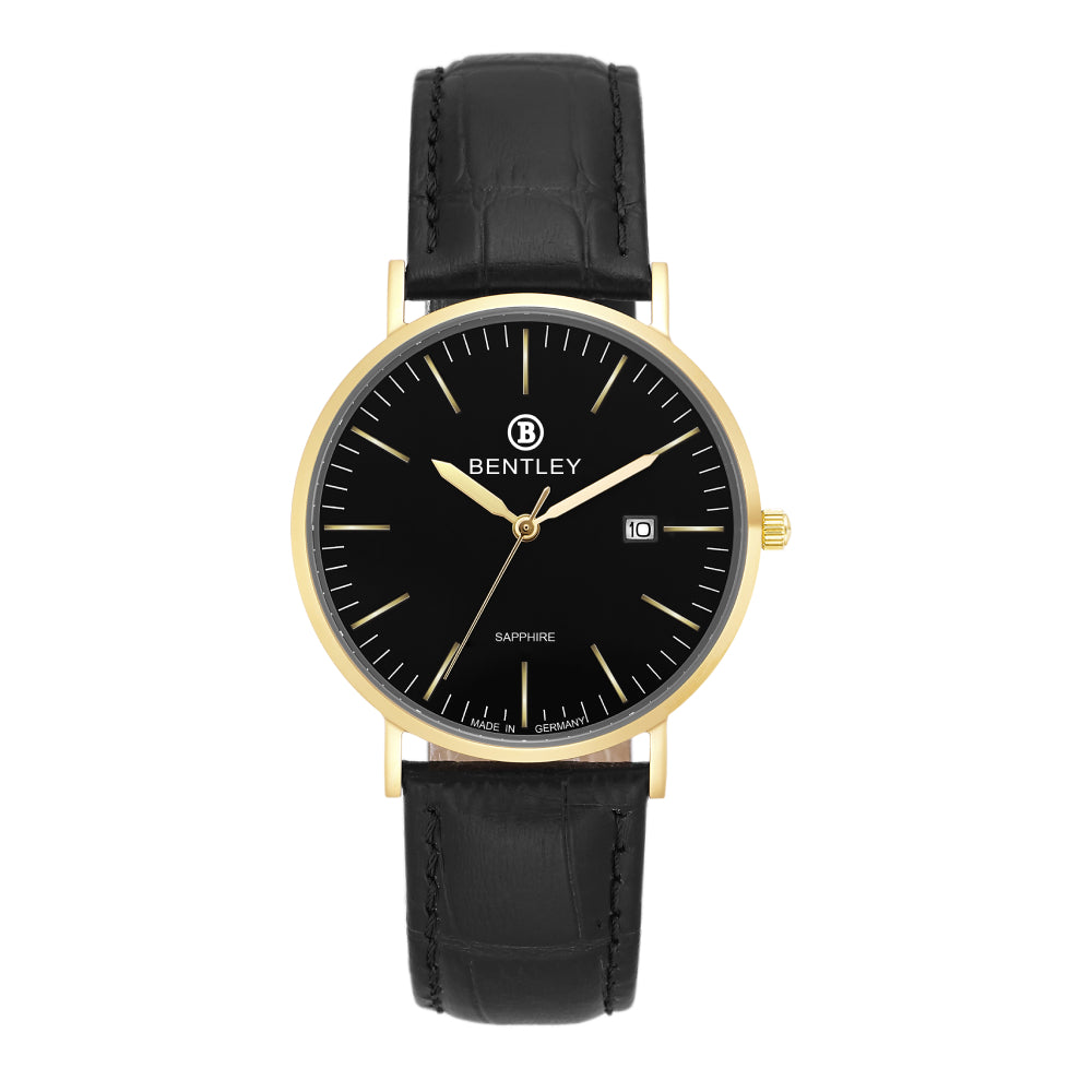 Bentley Men's Quartz Black Dial Watch - BEN-0072