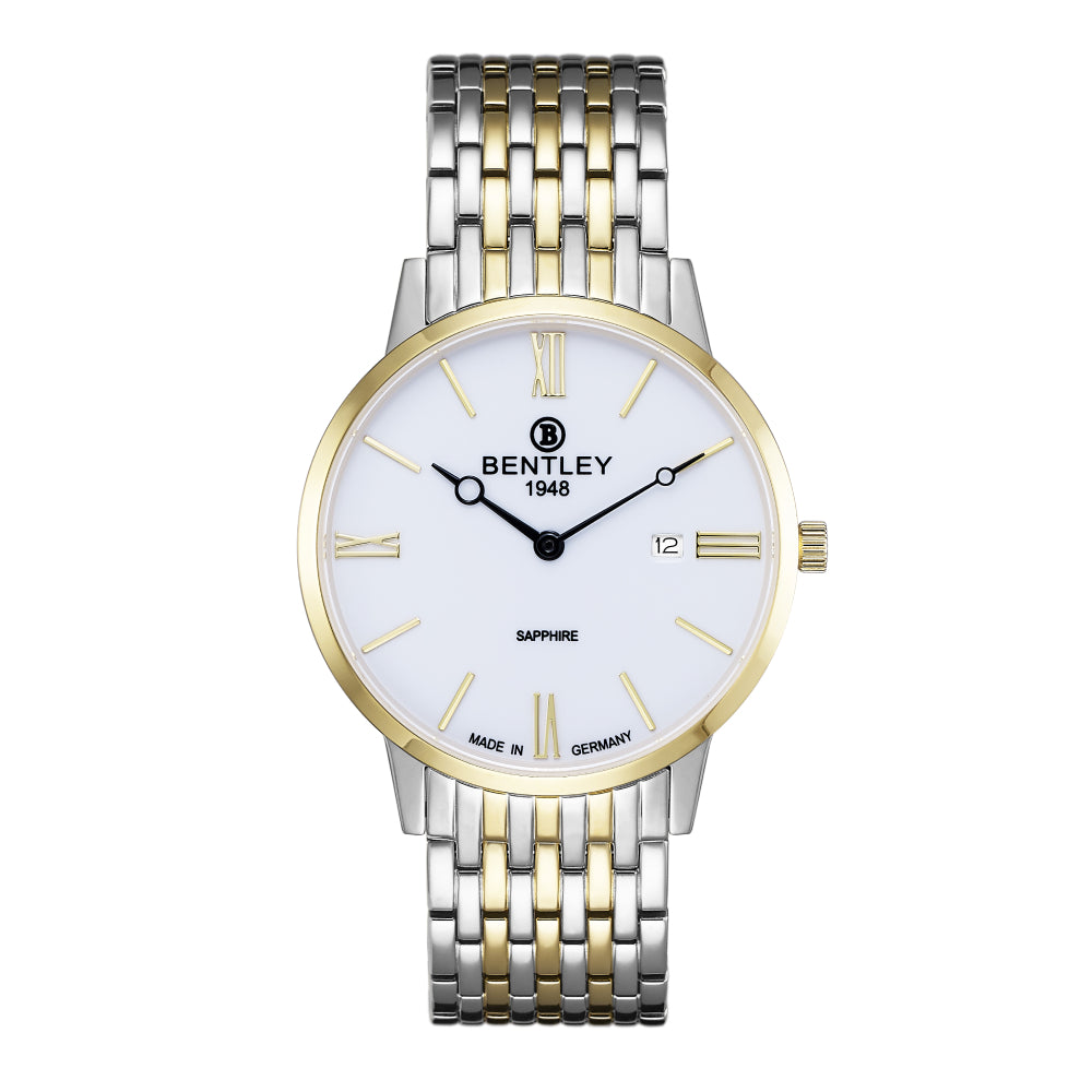 Bentley Men's Quartz Watch, White Dial - BEN-0085