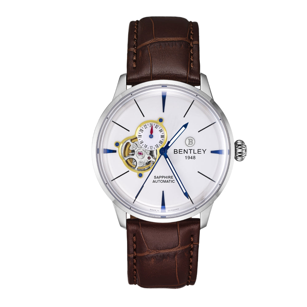 Bentley Men's Automatic Movement White Dial Watch - BEN-0095