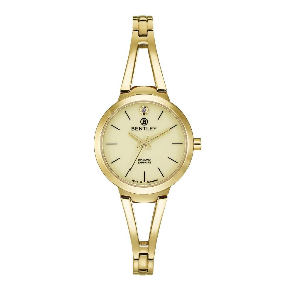Bentley Women's Quartz Gold Dial Watch - BEN-0107 (DIAMOND)