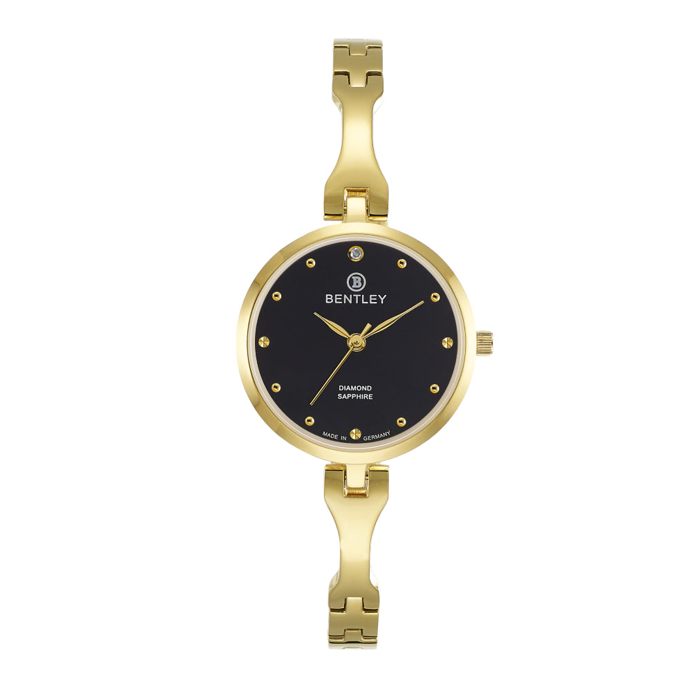 Bentley Women's Quartz Black Dial Watch - BEN-0111 (DIAMOND)