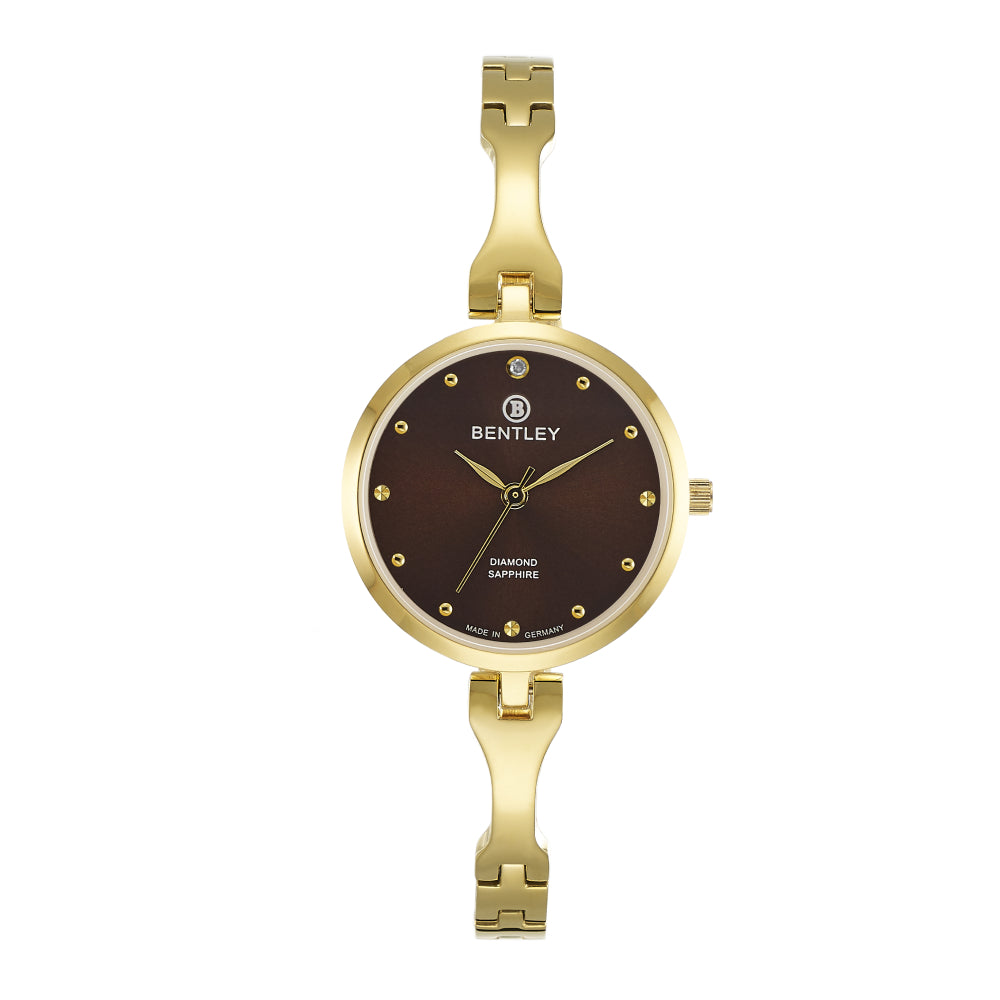 Bentley Women's Quartz Brown Dial Watch - BEN-0112 (DIAMOND)