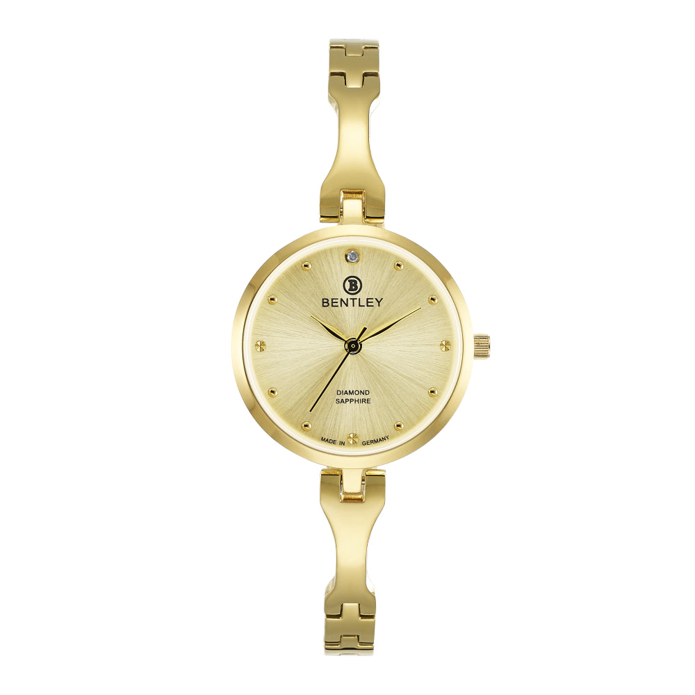 Bentley Women's Quartz Gold Dial Watch - BEN-0113 (DIAMOND)