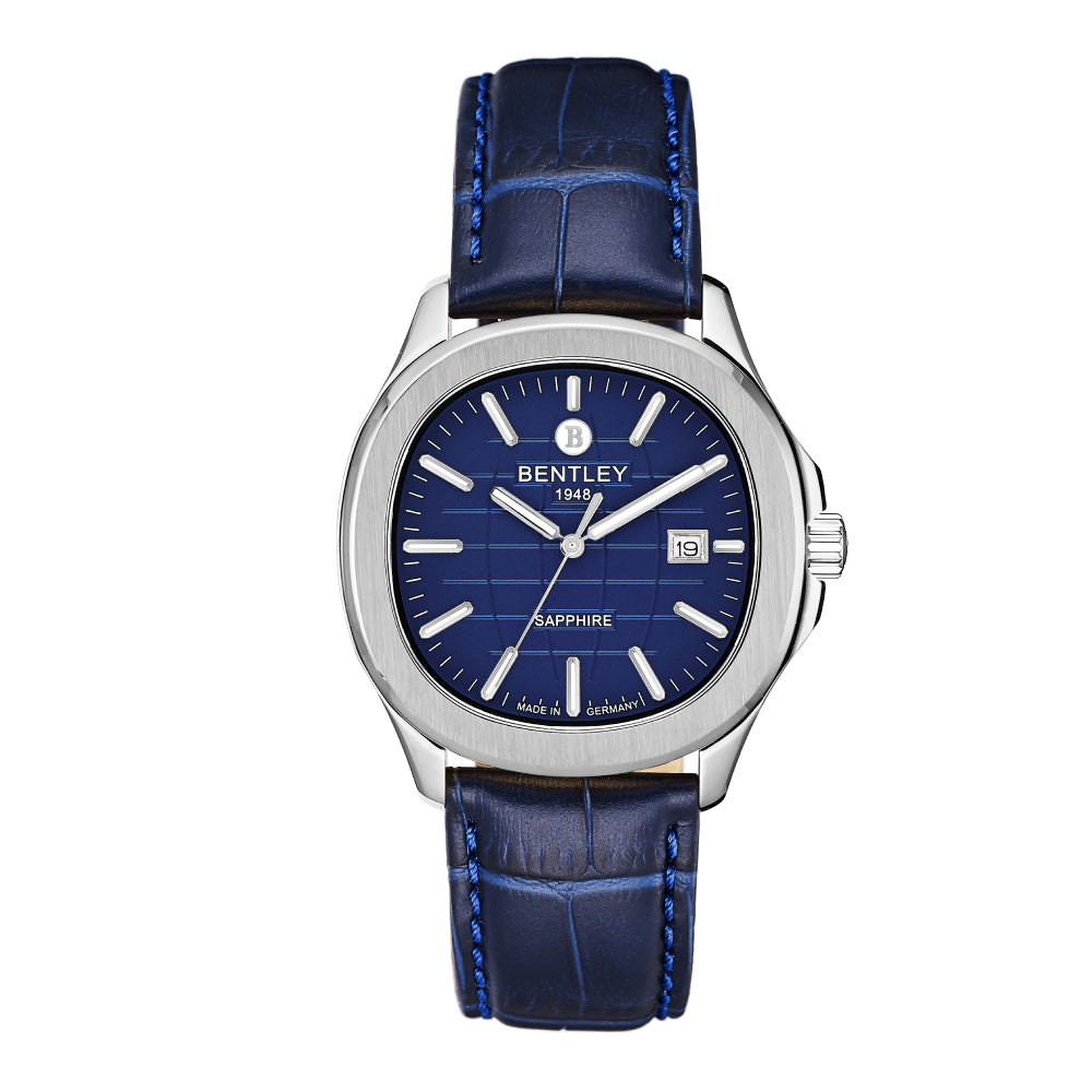 Bentley Men's Quartz Blue Dial Watch - BEN-0122