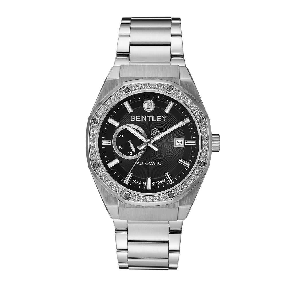 Bentley Men's Automatic Movement Black Dial Watch - BEN-0127