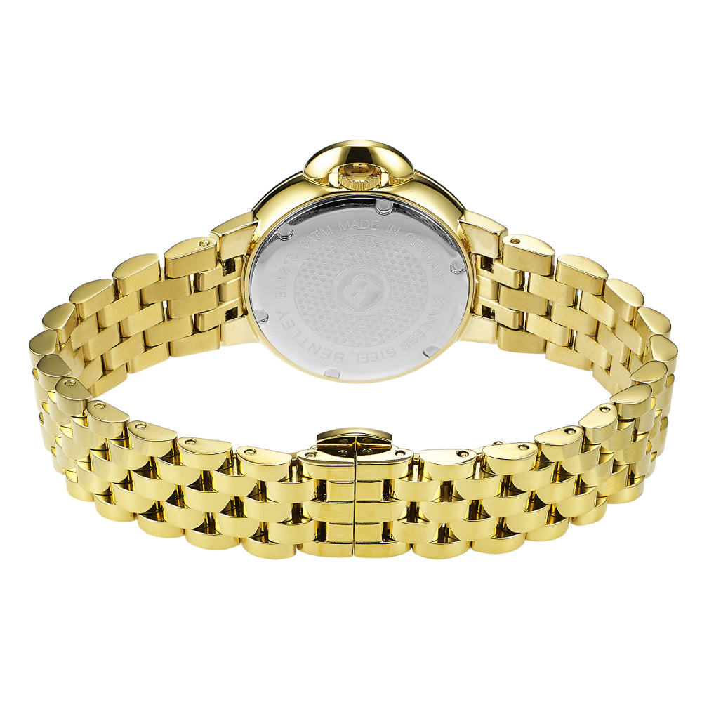 Bentley Women's Quartz Watch with Gold Dial - BEN-0152(6/D0.03CT)