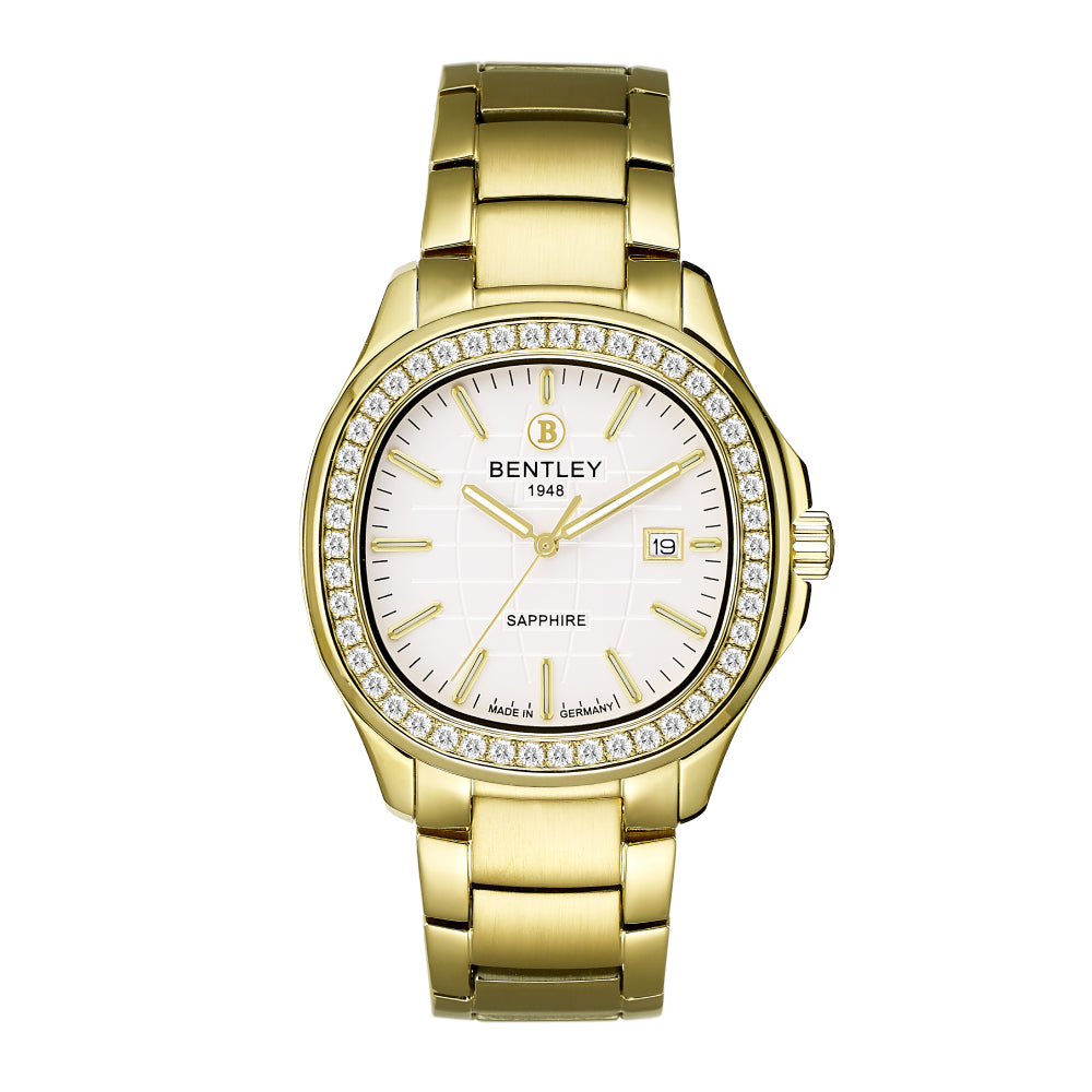 Bentley Men's Watch, Quartz Movement, White Dial - BEN-0169