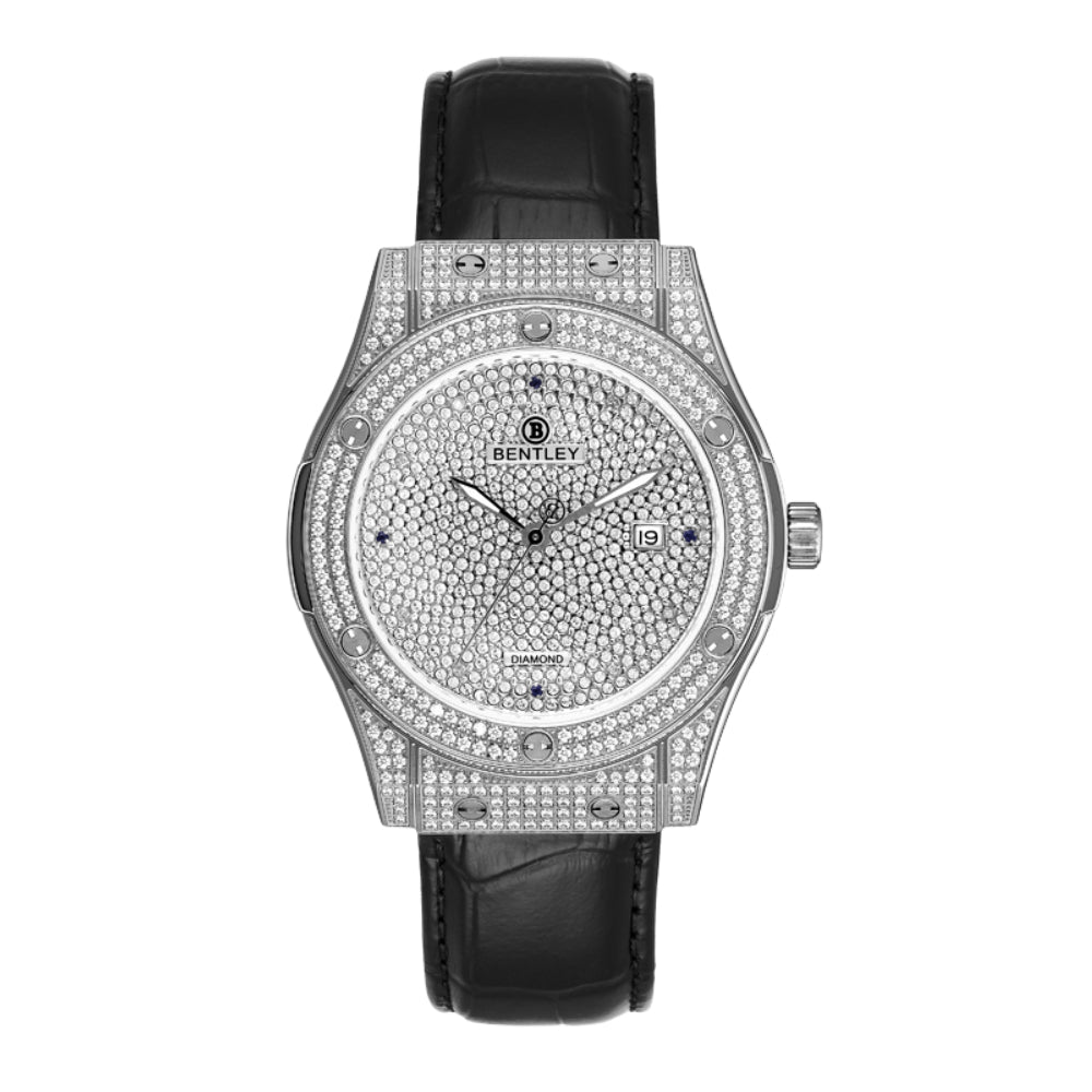 Bentley Men's Watch, Automatic Movement, Silver Dial - BEN-0173(8/D0.04CT)