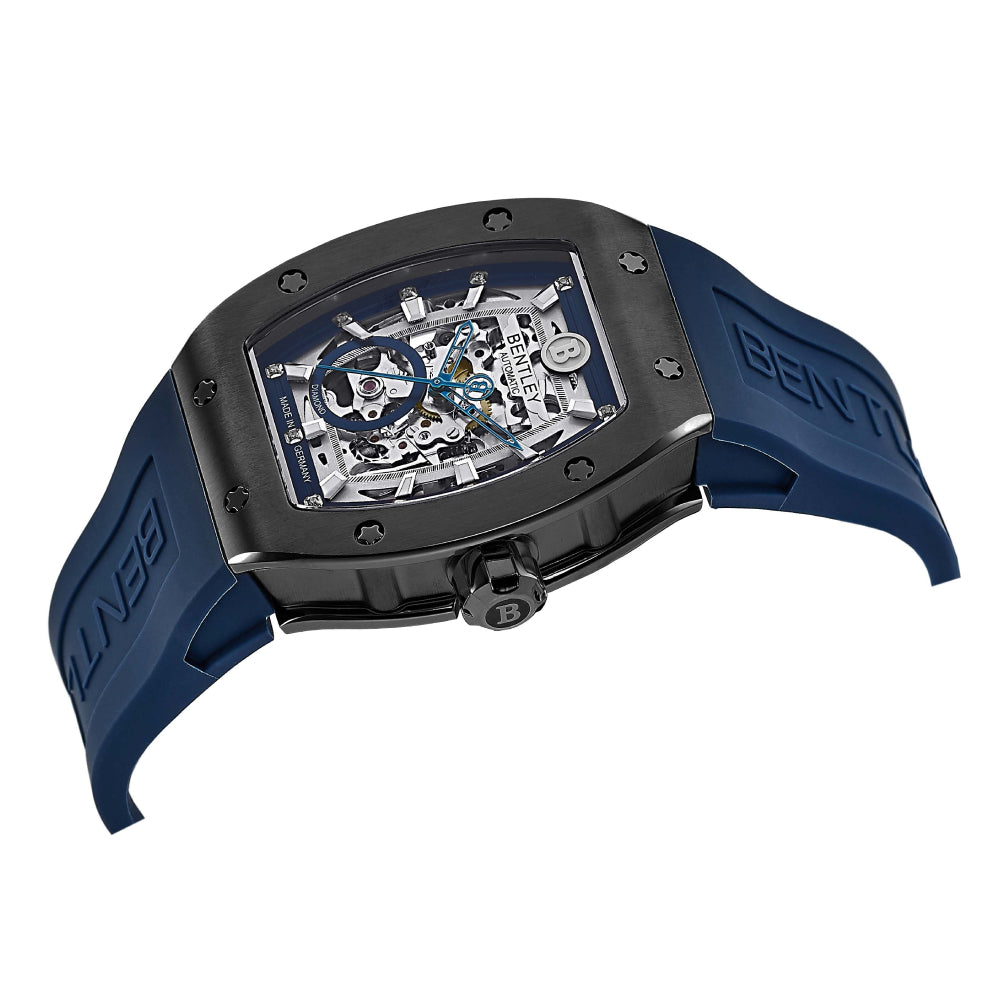 Bentley Men's Blue Dial Automatic Watch - BEN-0178(11/D0.055CT)