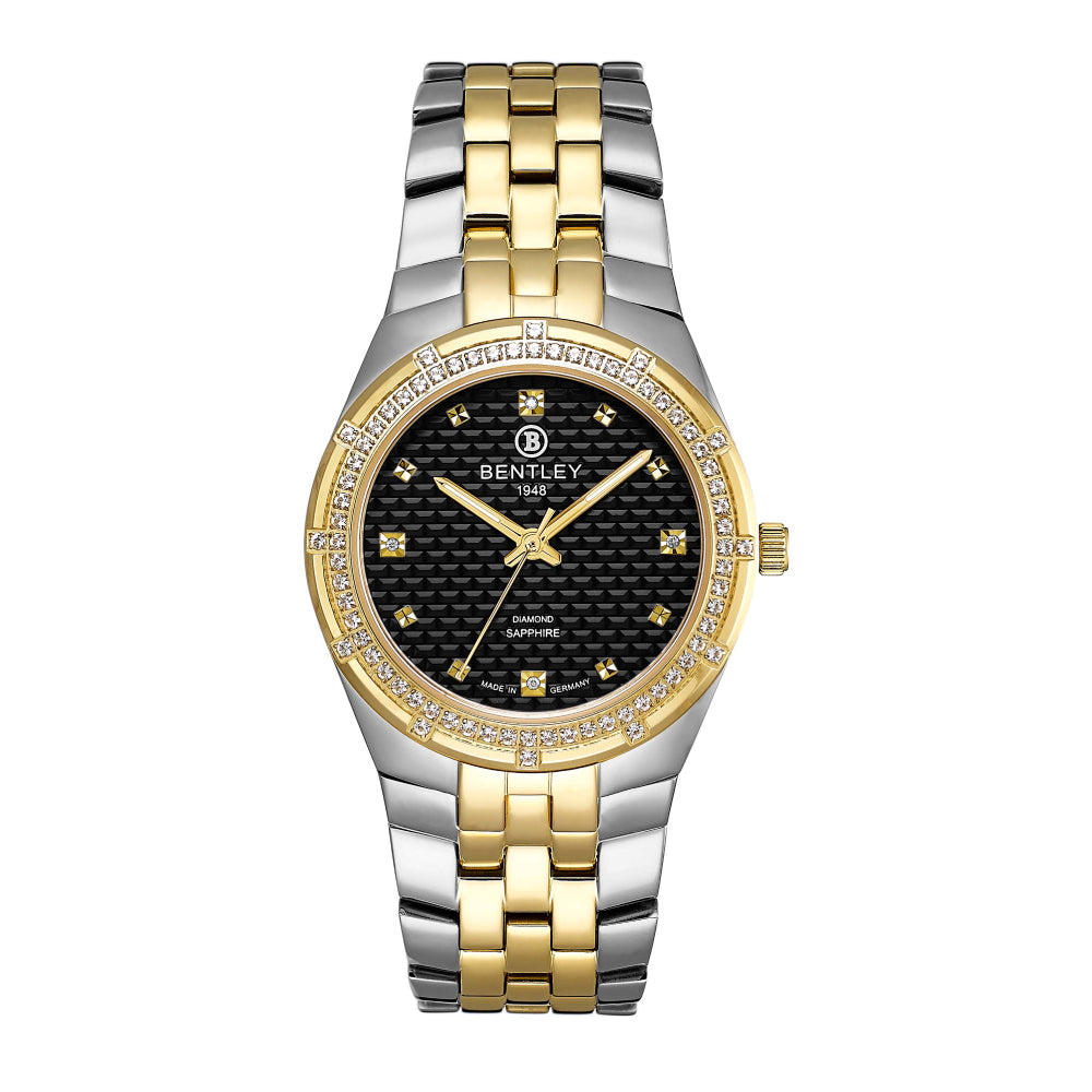 Bentley Women's Quartz Watch with Black Dial - BEN-0182(4/D0.02CT)