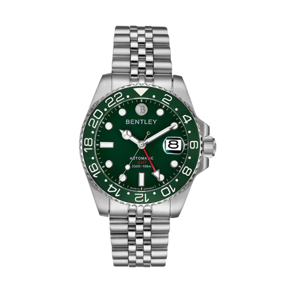 ساعة بنتلي أوتوماتيك للرجال بلون مينا أخضر – BEN-0260