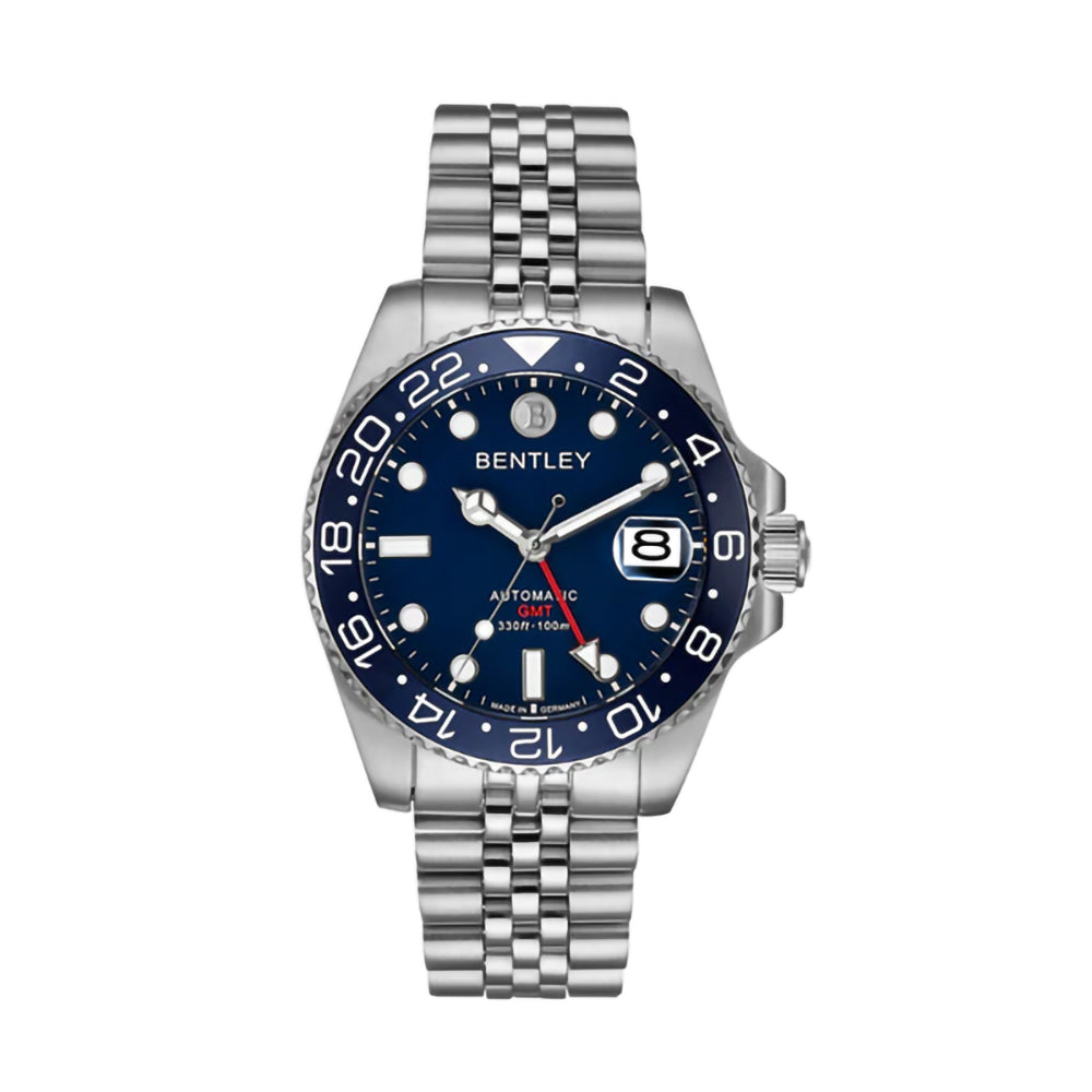 ساعة بنتلي أوتوماتيك للرجال بلون مينا أزرق – BEN-0261