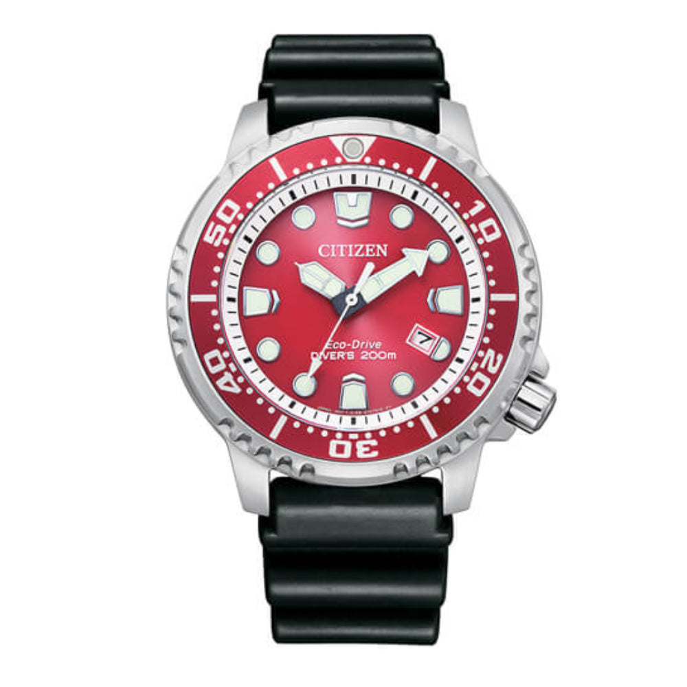 Citizen Men's Watch with Light Powered Movement and Red Dial - BN0159-15X