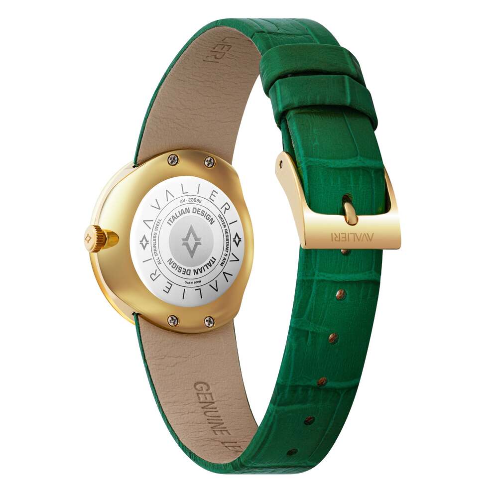 Avalieri Women's Quartz Green Dial Watch - AV-2398B