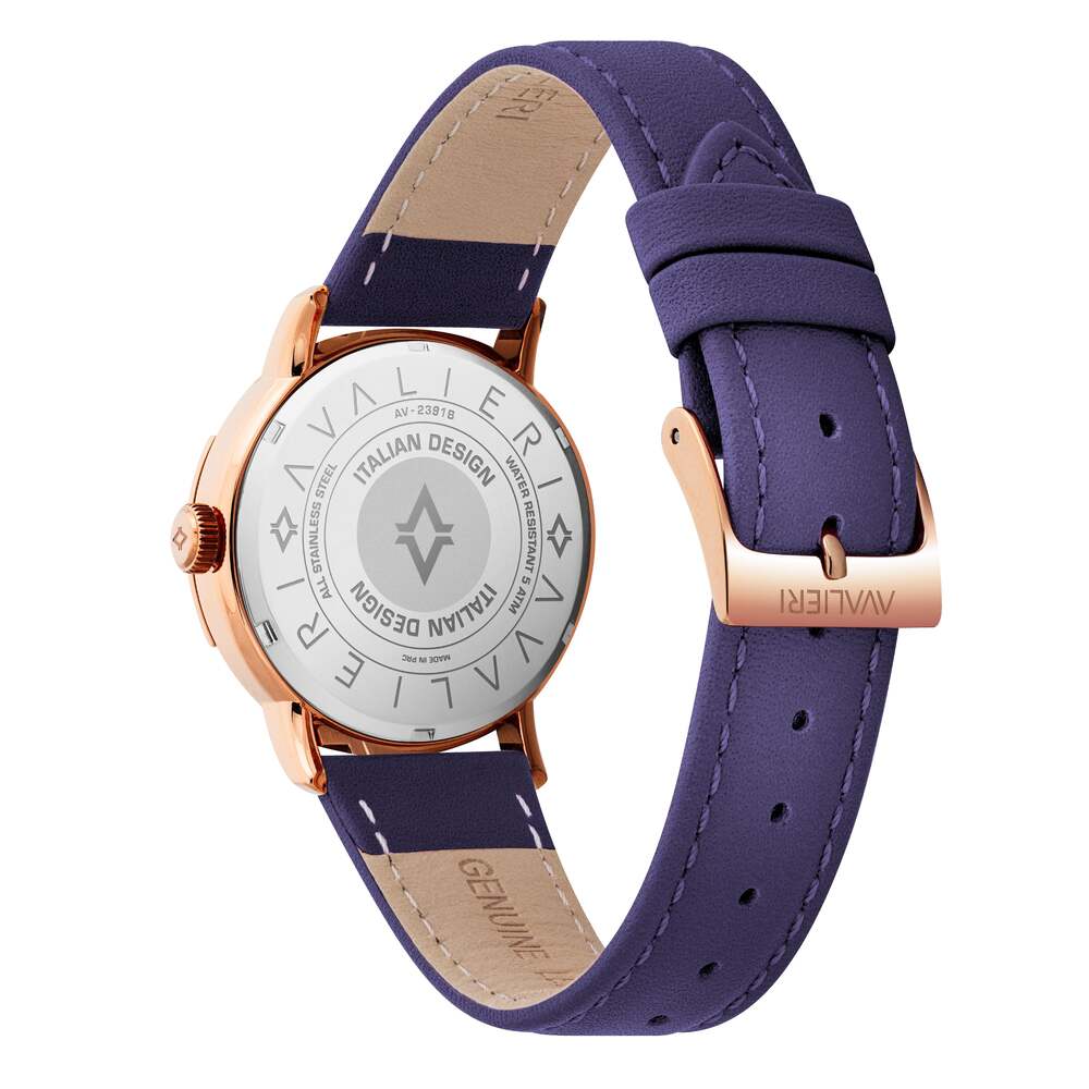 Avalieri Women's Quartz Watch Purple Dial - AV-2391B