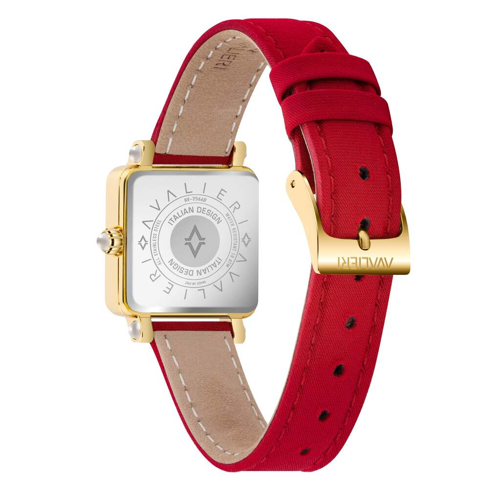 Avalieri Women's Quartz White Dial Watch - AV-2566B
